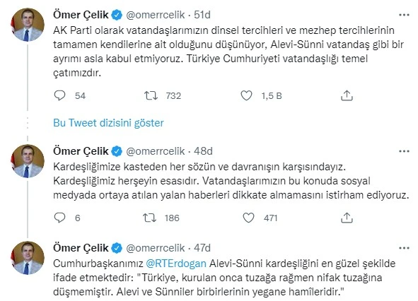 Son dakika! Ömer Çelik'ten Alevi öğrenci ayrımına tepki: Asla kabul etmeyiz!